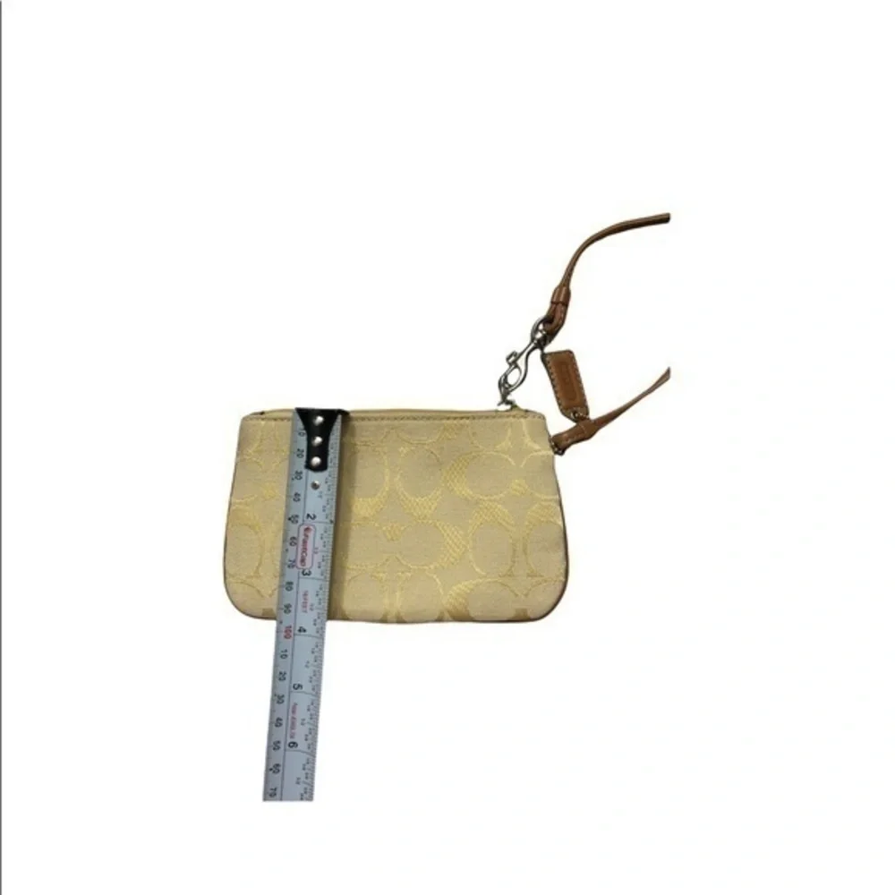 Coach vintage y2k yellow signature c wristlet bag